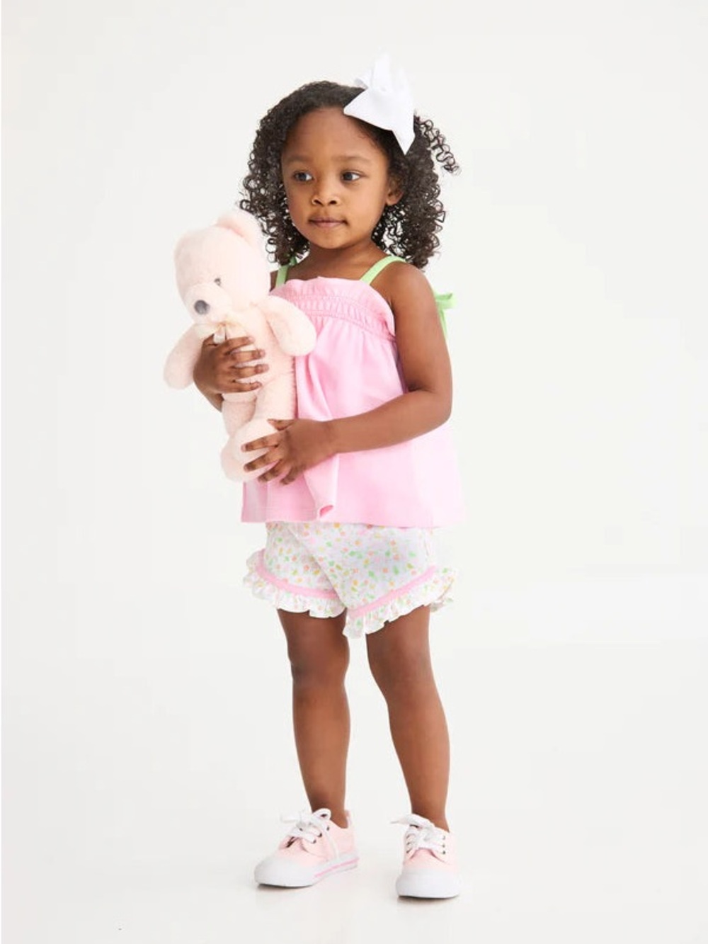 TBBC | Lainey’s Little Top - Pier Party Pink with Lexington Lime - Picture 2 of 2